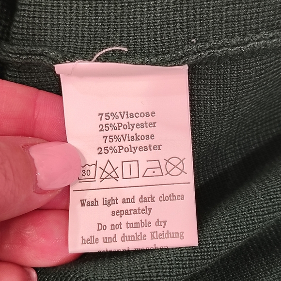 Women's Casual Green Cardigan Med. Grannycore Old Money Academia Preppy 90s Y2k - Picture 5 of 6